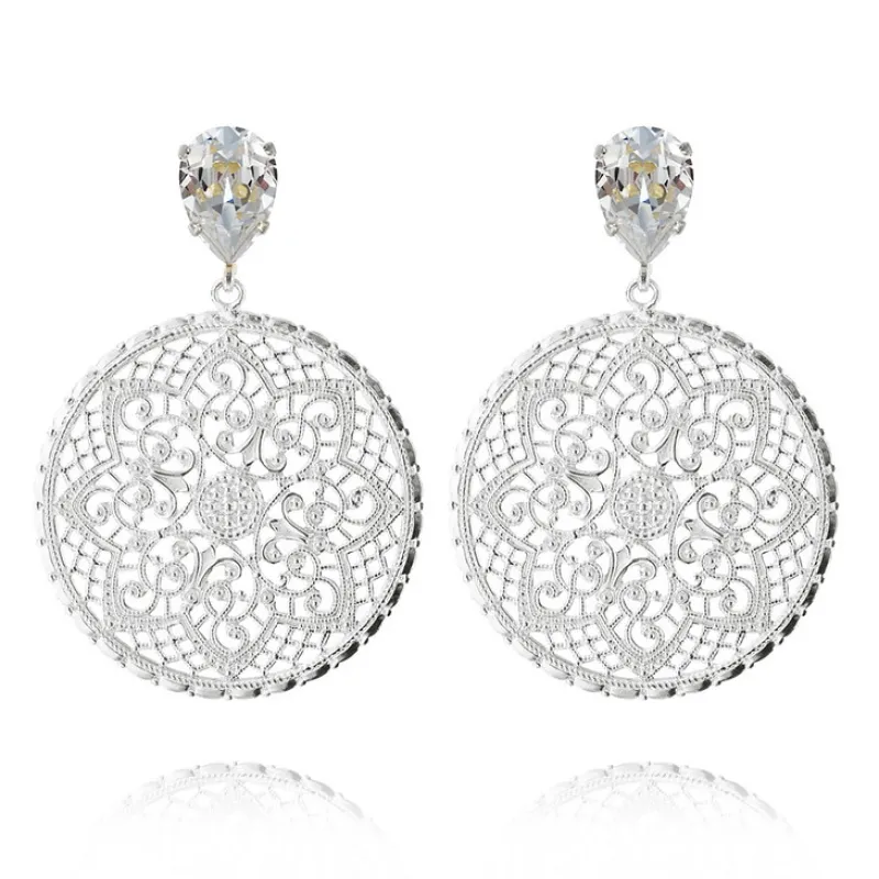 Caroline Svedbom Örhängen Alexandra Crystal (Rhodium)
