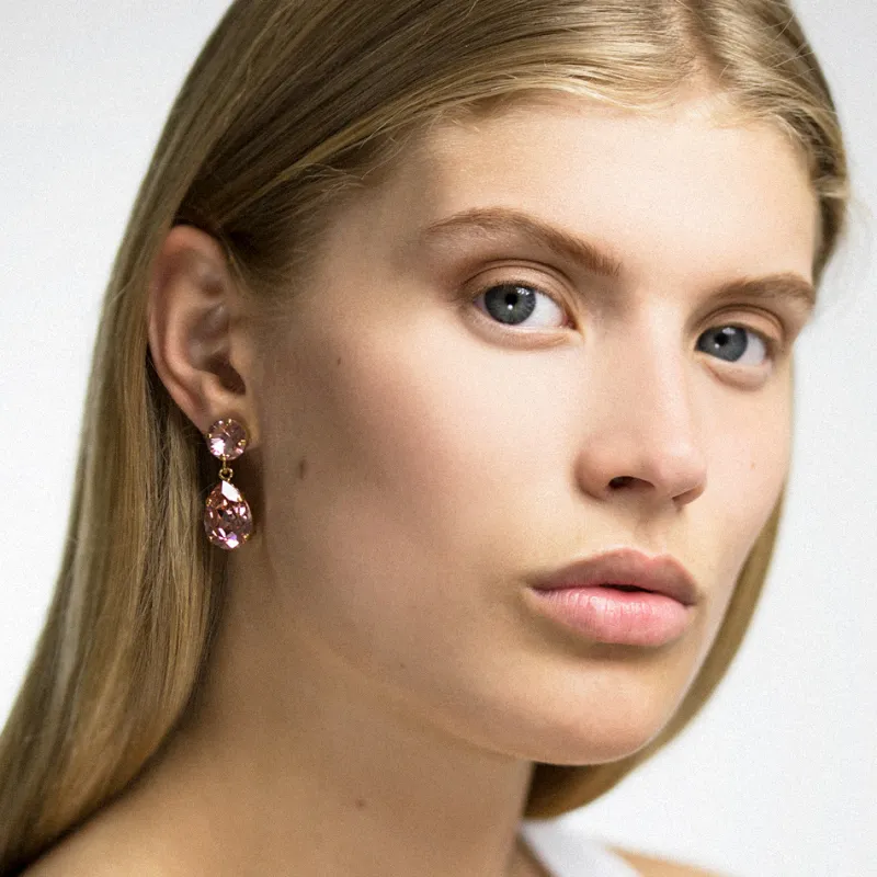 Caroline Svedbom Örhängen Classic Drop Silk (Rhodium)