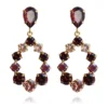 Caroline Svedbom Örhängen Delia Burgundy Rose Blush (Guld)