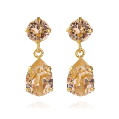 Caroline Svedbom Örhängen Mini Drop Light Peach (Guld)