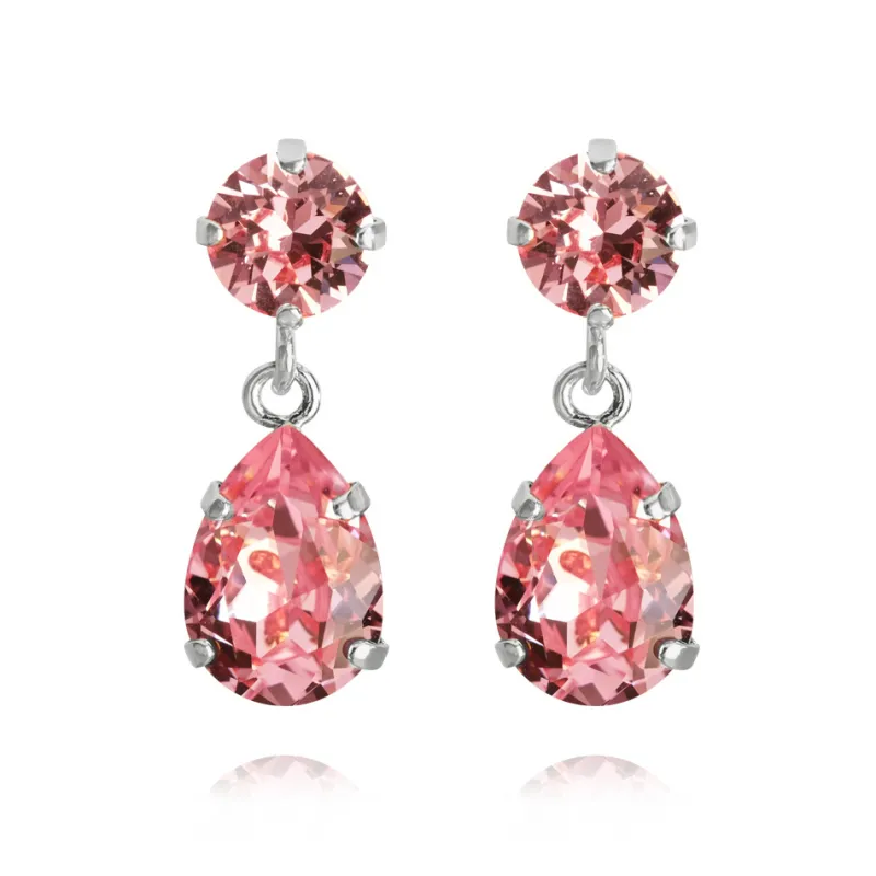 Caroline Svedbom Örhängen Mini Drop Light Rose (Rhodium)