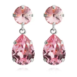 Caroline Svedbom Örhängen Mini Drop Light Rose (Rhodium)