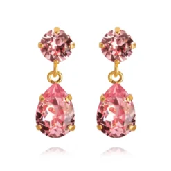 Caroline Svedbom Örhängen Mini Drop Light Rose (Guld)