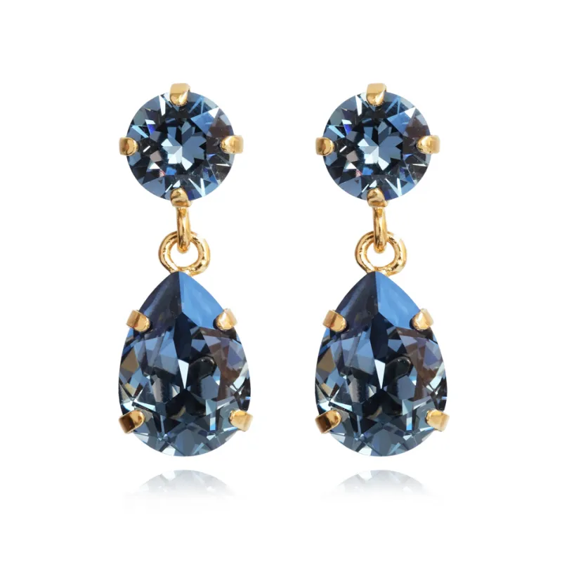 Caroline Svedbom Örhängen Mini Drop Denim Blue (Guld)