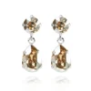 Caroline Svedbom Örhängen Mini Drop Golden Shadow (Rhodium)