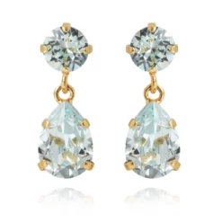 Caroline Svedbom Örhängen Mini Drop Light Azure (Guld)