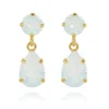 Caroline Svedbom Örhängen Mini Drop White Opal (Guld)