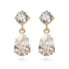 Caroline Svedbom Örhängen Mini Drop Crystal (Guld)