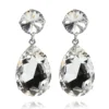 Caroline Svedbom Örhängen Perfect Drop Crystal (Rhodium)