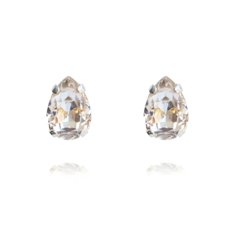 Caroline Svedbom Örhängen Petite Drop Stud Crystal (Rhodium)