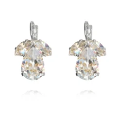 Caroline Svedbom Örhängen Timo Crystal (Rhodium)