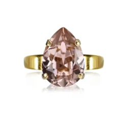 Caroline Svedbom Ring Mini Drop Vintage Rose (Guld)