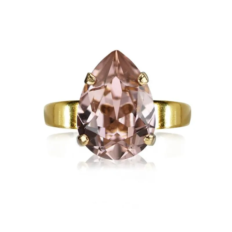 Caroline Svedbom Ring Mini Drop Vintage Rose (Guld)