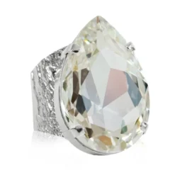 Caroline Svedbom Ring Perfect Drop Crystal (Rhodium)