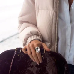 Caroline Svedbom Ring Perfect Drop Crystal (Rhodium)