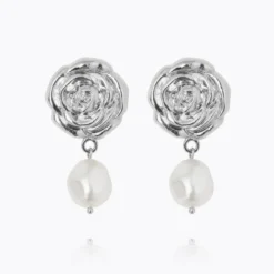 Caroline Svedbom Rosita Pearl Örhängen / Pearl (Rhodium)