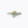 Caroline Svedbom Sandra Ring / Chrysolite + Jonquil (Rhodium)