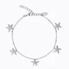Caroline Svedbom Sea Star Ankel Chain (Rhodium)