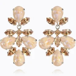 Caroline Svedbom Selene Örhängen/ Ivory Cream Delite (Rhodium)