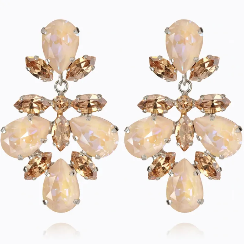 Caroline Svedbom Selene Örhängen/ Ivory Cream Delite (Rhodium)