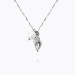 Caroline Svedbom Shell Pearl Halsband / (Rhodium)