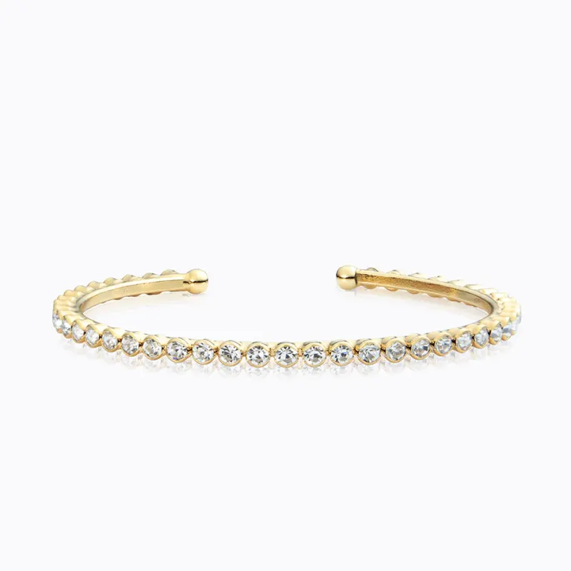 Caroline Svedbom Armband Caroline Svedbom Siri Bangle Armband / Crystal (Guld)