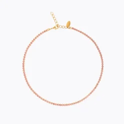 Caroline Svedbom Siri Halsband/ Light Rose (Guld)