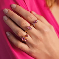 Caroline Svedbom Stardust Ring / Rose Combo (Rhodium)