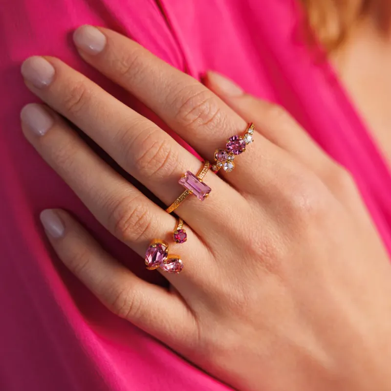 Caroline Svedbom Stardust Ring / Rose Combo (Rhodium)