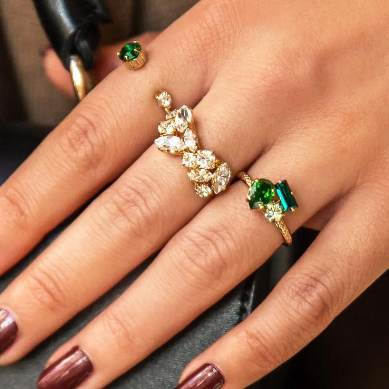 Caroline Svedbom Stella Ring / Rainbow Combo (Rhodium)