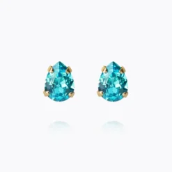 Caroline Svedbom Superpetite Drop Örhängen / Aquamarine (Guld)