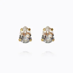 Caroline Svedbom Superpetite Drop Örhängen / Crystal (Guld)