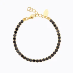 Caroline Svedbom Armband Caroline Svedbom Zara Armband / Jet (Guld)