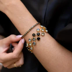 Caroline Svedbom Armband Caroline Svedbom Zara Armband / Jet (Guld)