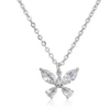 KAMPANJ Celine Estelle Fjäril Silverhalsband med CZ 42+5 cm