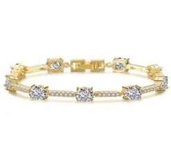 Celine Estelle Guldarmband med 18K förgyllning och CZ 16,5+2 cm