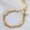 Celine Estelle Guldarmband med 18K förgyllning och CZ 16+5 cm