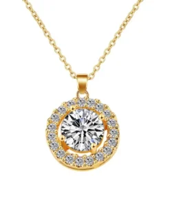 KAMPANJ Celine Estelle Guldhalsband med 18K och CZ 40+5 cm