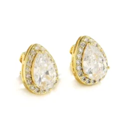 Celine Estelle Guldörhängen med 18K förgyllning med cubic zirconia