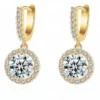 Celine Estelle Guldörhängen med 14K förgyllning och cubic zirconia