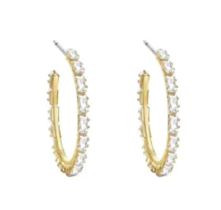 Celine Estelle Guldörhängen med 18K förgyllning och cubic zirconia