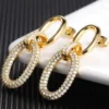 Celine Estelle Guld örhängen med 18K förgyllning och cubic zirconia stenar