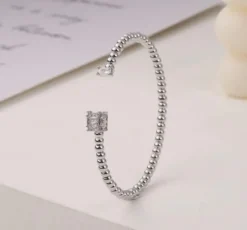 Celine Estelle Silverarmband med cubic zirconia – Reglerbar