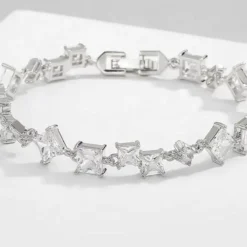 Celine Estelle Silverarmband med CZ 17+2 cm
