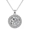 Celine Estelle Silverhalsband med cubic zirconia och CZ 40+5 cm