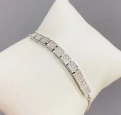 Celine Estelle Snyggt Silverarmband med CZ – Reglerbart