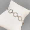 Celine Estelle Stilfullt Silverarmband med CZ – Reglerbart