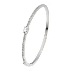Celine Estelle Tunn Silverarmring med CZ