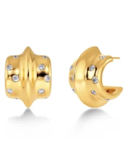 Edblad Barre Hoops L – Guld