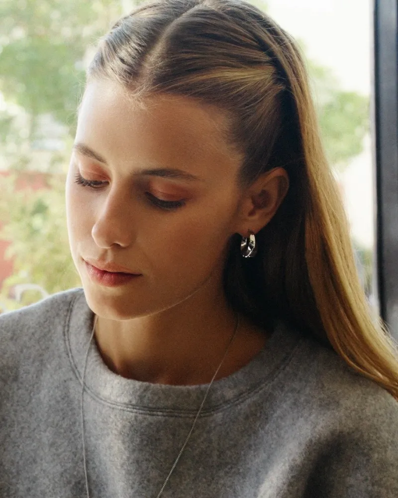 Edblad Helix Hoops L – Stål